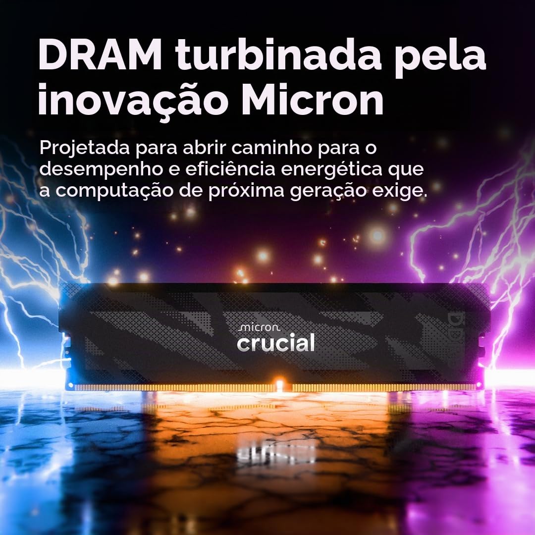 Crucial Kit Pro DDR5 RAM 32GB (2x16GB), 6400MHz CL32, Overclocking